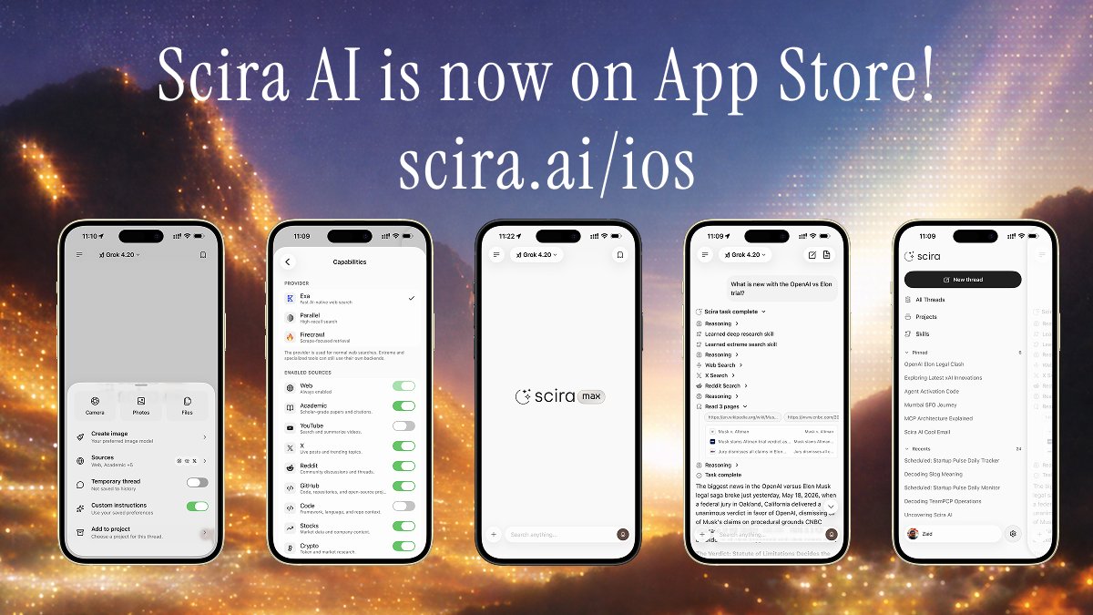 Scira iOS app